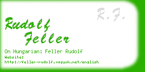 rudolf feller business card